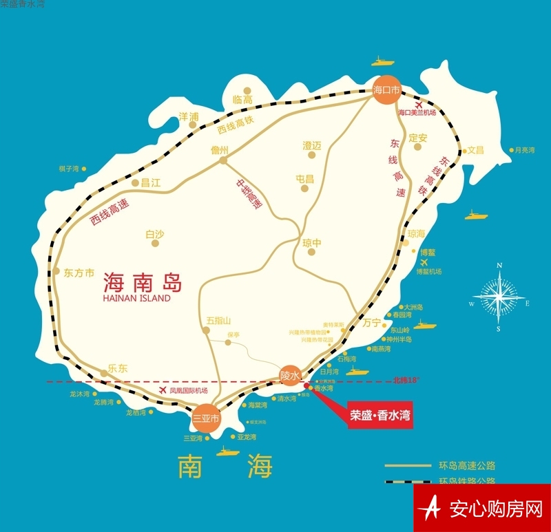 荣盛香水湾项目区位图
